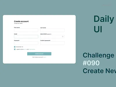 Daily UI Day 90, Create New app branding design graphic design ui ux