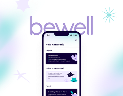 Bewell - Mobile app mobile app product design uiux wellness