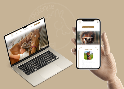 Ranch Potóque - animal assisted therapy design logo ui ux webdesign