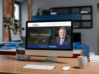 Steve Lehman—Campaign WebSite Design ui web website website design wordpress