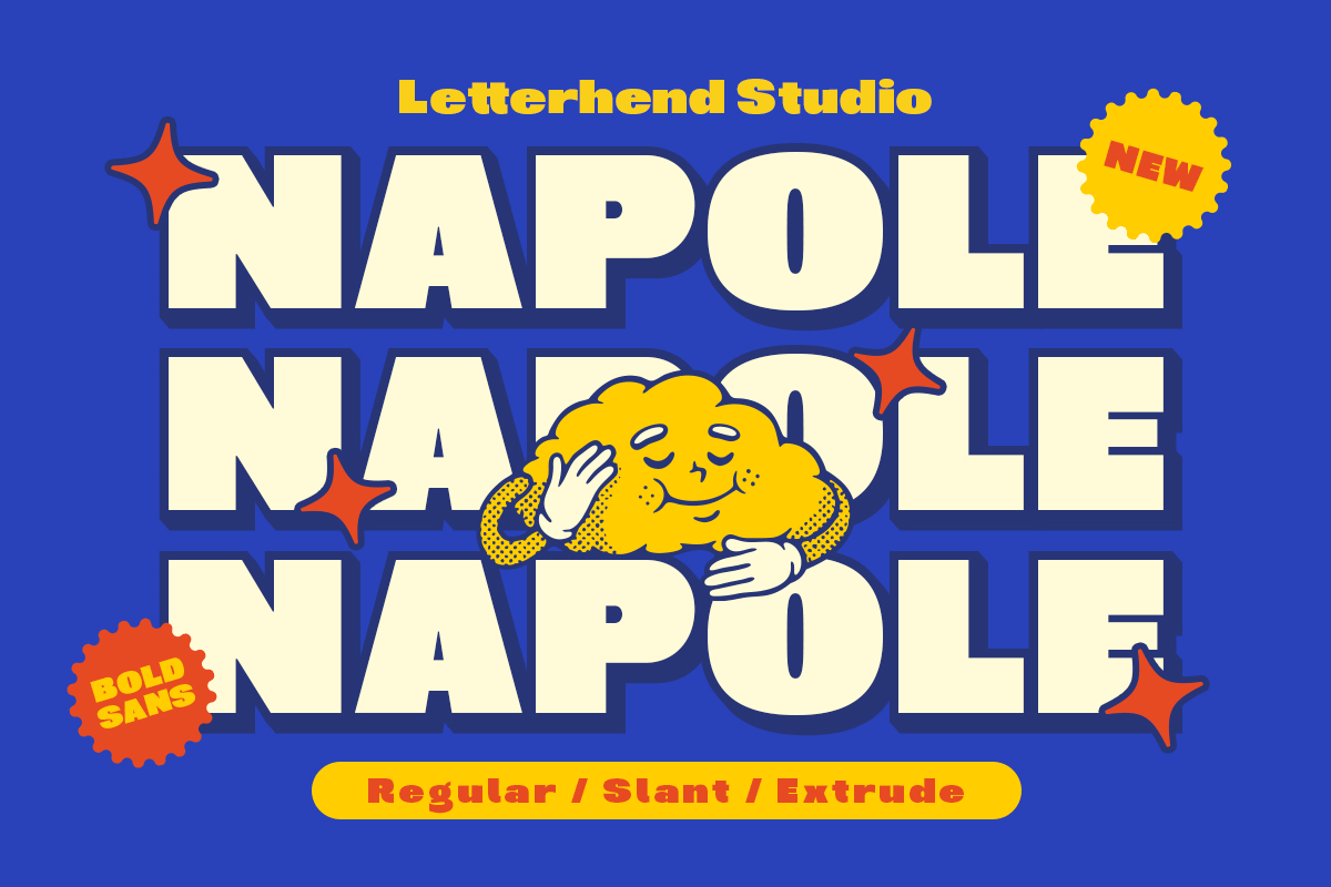 Napole Bold Sans freebies fun font