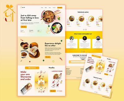 Food website ui design eatery food food website graphic design noodles shawarma trending meals ui design