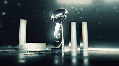AFC vs NFC 3d after effects animation c4d cinema 4d design football metal nfl platinum silver superbowl trophy