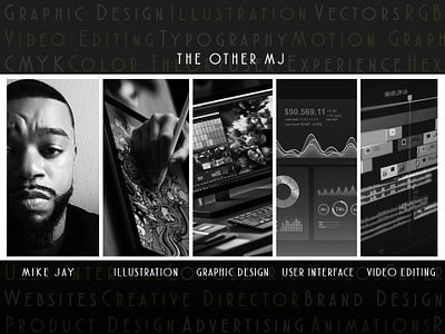 The Other MJ: Landing Page app branding design graphic design illustration typography ui ux