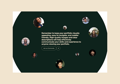 Style Test - Community Section branding community company design hero landing page portfolio ui ux website