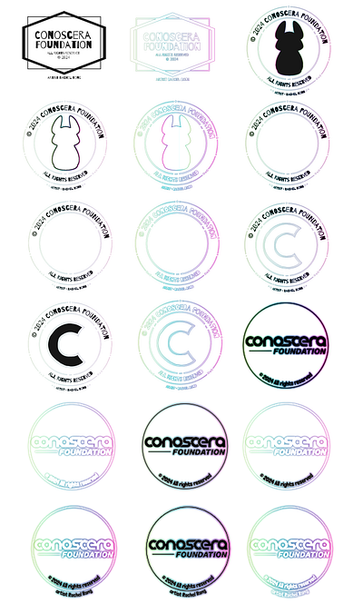 Conoscera - Copyright Seal Stamp branding conoscera copyright seal copyright stamp design graphic design illustration marketing non profit typography