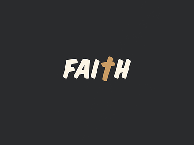 Faith | Typographical Poster font graphics illustration minimal poster sans serif simple text typography word