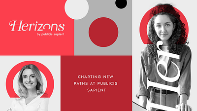Herizons - Branding branding graphic design identity talks tecnology women