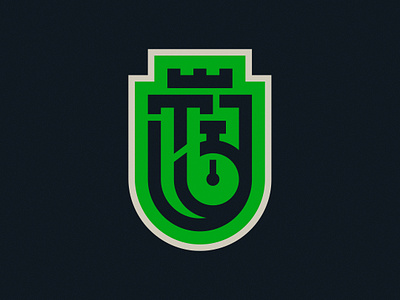 T + B + Stopwatch Symbol badge branding graphic design logo