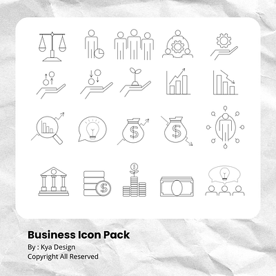 Business Icon Pack design icon illustration illustrator