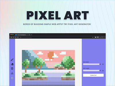 Pixel Art coding development programming software ui web web design