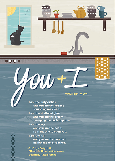 You + I Illustrative Poem digital illustration graphic design illustration poetry typography