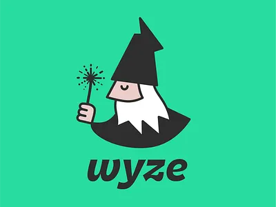 Wyze branding graphic design logo logo design magic wand wizard wyze