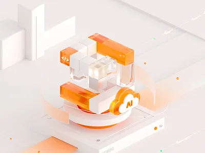 Myunke 3d c4d design illustration ui
