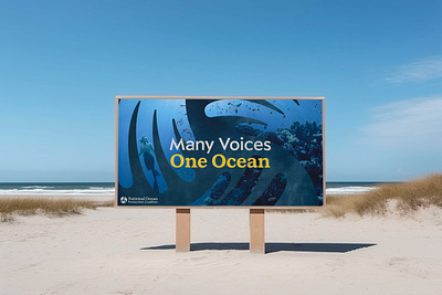 National Ocean Protection Coalition beach billboard branding coalition conservation environment fish identity logo marine national nature non profit ocean pattern protection sea sustainability water wildlife