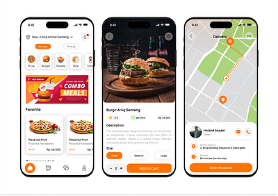 YumYard: A Taste of Convenience - Mobile Food Delivery Design ui