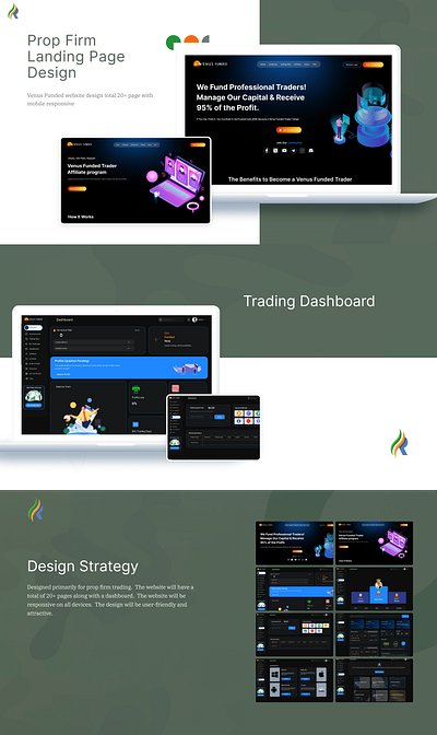 Prop Firm Landing Page Design design prop firm prop firm landing page tarding website ui ux web web design