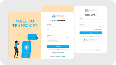 Sign In & Sign up design figma ui user interface ux web