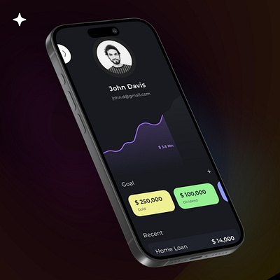 A net worth tracker app with minimal UI interface