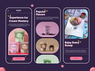 IceJoy Ice Cream - Branding & Packaging Design brand guidelines brand identity branding business dessert food branding food packaging food packaging design graphic design ice cream illustration label logo logo design logotype marketing packaging packaging design startup typography