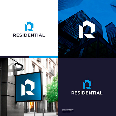 Creative and Unique Logo Design for RESIDENTIAL 3d animation brand design branding design graphic design illustration logo motion graphics stationery ui