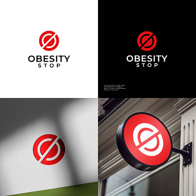 Creative and Unique Logo Design for OBESITY STOP animation brand design branding design graphic design illustration logo motion graphics stationery ui