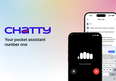 Chatty - onboarding for an AI assistant ai app chat help ios mobile onboarding