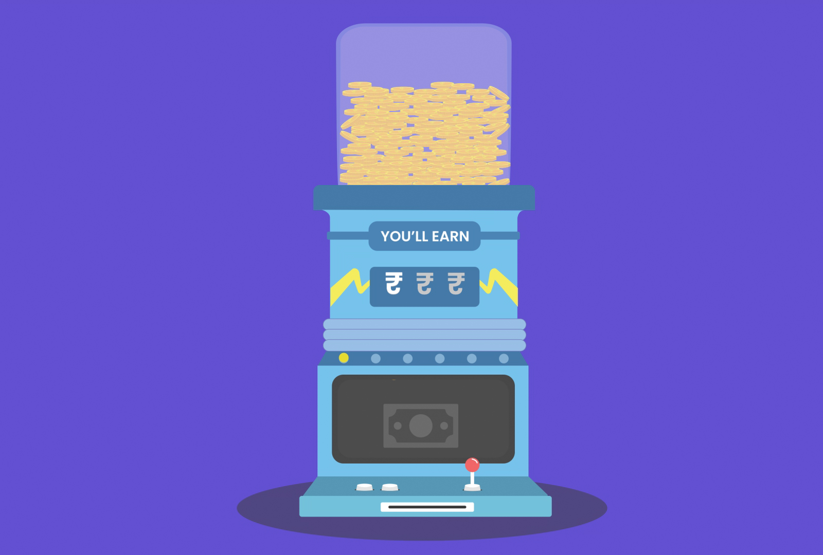 Redeem Cashpoint Vending Machine Lottie Animated Illustrations by