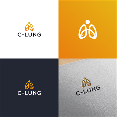 Creative and Unique Logo Design for C-LUNG animation brand design branding business corporate logo creative design graphic design illustration logo minimal motion graphics sleek stationery ui