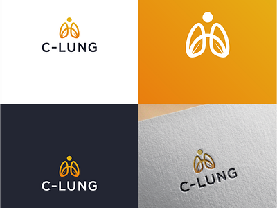 Creative and Unique Logo Design for C-LUNG animation brand design branding business corporate logo creative design graphic design illustration logo minimal motion graphics sleek stationery ui