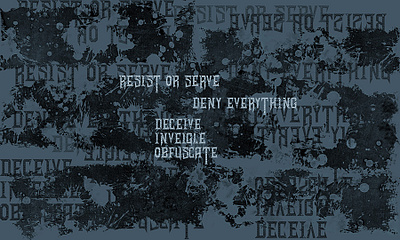 Resist or Serve [fabric design] branding fabric design graphic art graphic design illustration industrial punk rock resist or serve