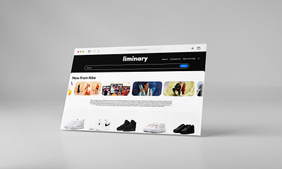 "Liminary" - Website, Mobile & Package Design application brand branding bw clean dark design graphic identity logo minimalistic modern package ui ux website