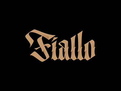 Fiallo Tatto Studio branding design illustration illustrator letter lettering letters logo tatto vector