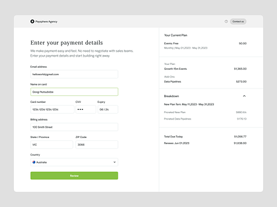 Payment Details banking billing card cart checkout clean finance financial form minimal payment payment details payment information shipping transaction ui