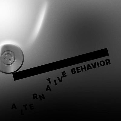 ALTERNATIVE BEHAVIOR alternative behavior animation 2d behavior coin gradients graphic design grey illustration light mood motion design motion graphics silver smiley