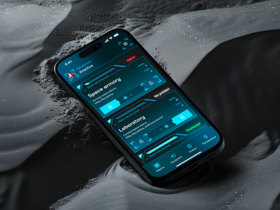 Security system app in a cyberpunk style (UX/UI) air animation app app store apple application costumer cyberpunk design dribble figma interface ios logo mobile security ui ux uxui vector