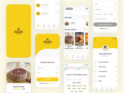 "Azza" cake mobile app cake cakedesign cakes dessert food mobil mobileapp taste ui uiux