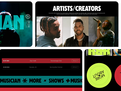 Music Platform - Landing Page Design animation artist branding design graphic design interaction design landing page motion graphics music music label music landing page music platform music website recording company ui ux web design web ui website website design