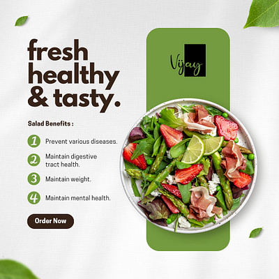 Salad Benefits branding graphic design ui