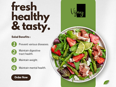Salad Benefits branding graphic design ui