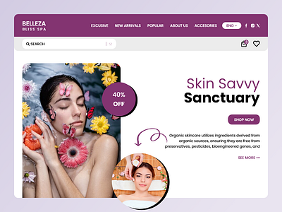 Beauty Products Website UI Design beauty products website ecommerce website ecommerce website design ui design ui ux design