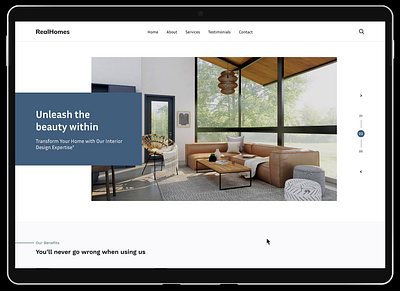 Real estate website app mobile reponsive ui ux