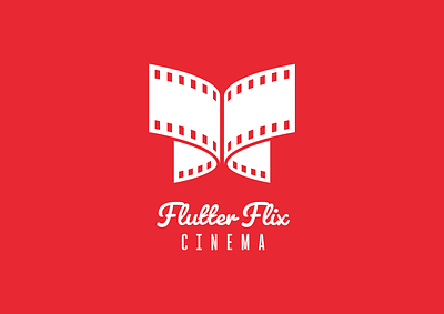 Flutter Fix Cinema Logo Design branding design graphic design illustration logo typography vector
