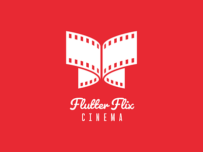 Flutter Fix Cinema Logo Design branding design graphic design illustration logo typography vector