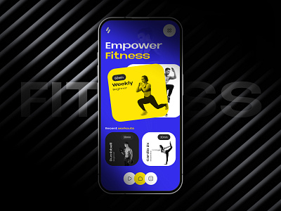 Empower Fitness - Fitness app android app design app design clean ui fitness app fitness app design gym app ios app design mobile app mobile app design mobile ui ui design user exprience user interface wellness app workout app