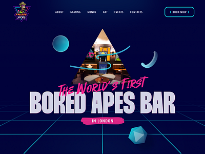 Arcade Apes Bar Creative Web Design ui ux web design