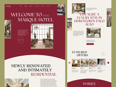 Hotel Website Design accommodation booking design hotel hotel website web website