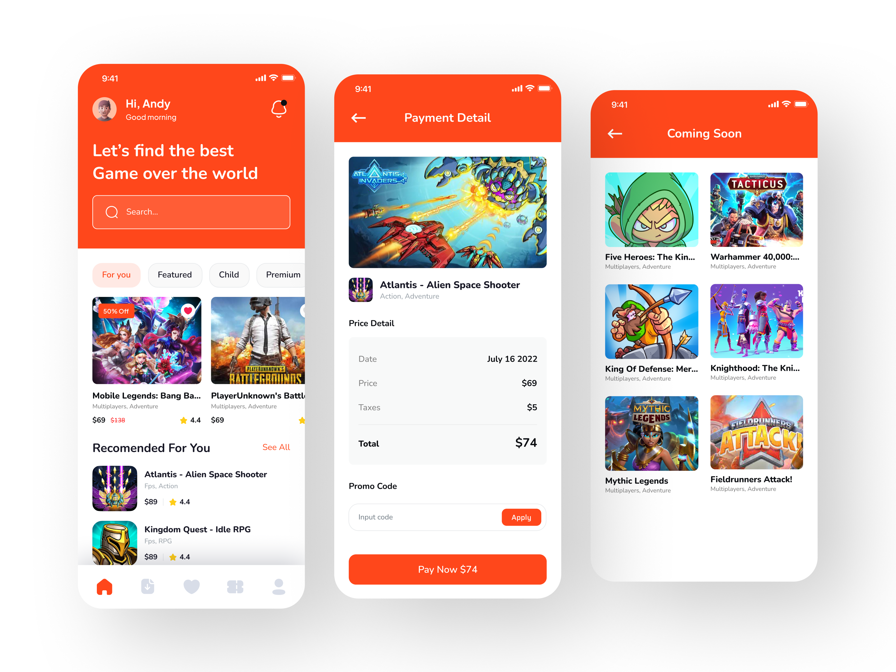 Online Gaming Mobile App app app design application design branding design figma design gaming app design graphic design illustration logo mobile app mobile application ui ux vector