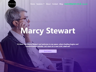 Example of a therapeutic website branding design ui uxui web design web development websitehero