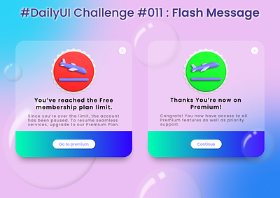 #DailyUI Challenge #011 : Flash Message app branding design graphic design logo typography ui ux vector